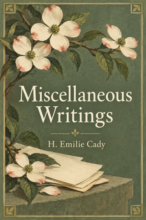 Miscellaneous Writings cover